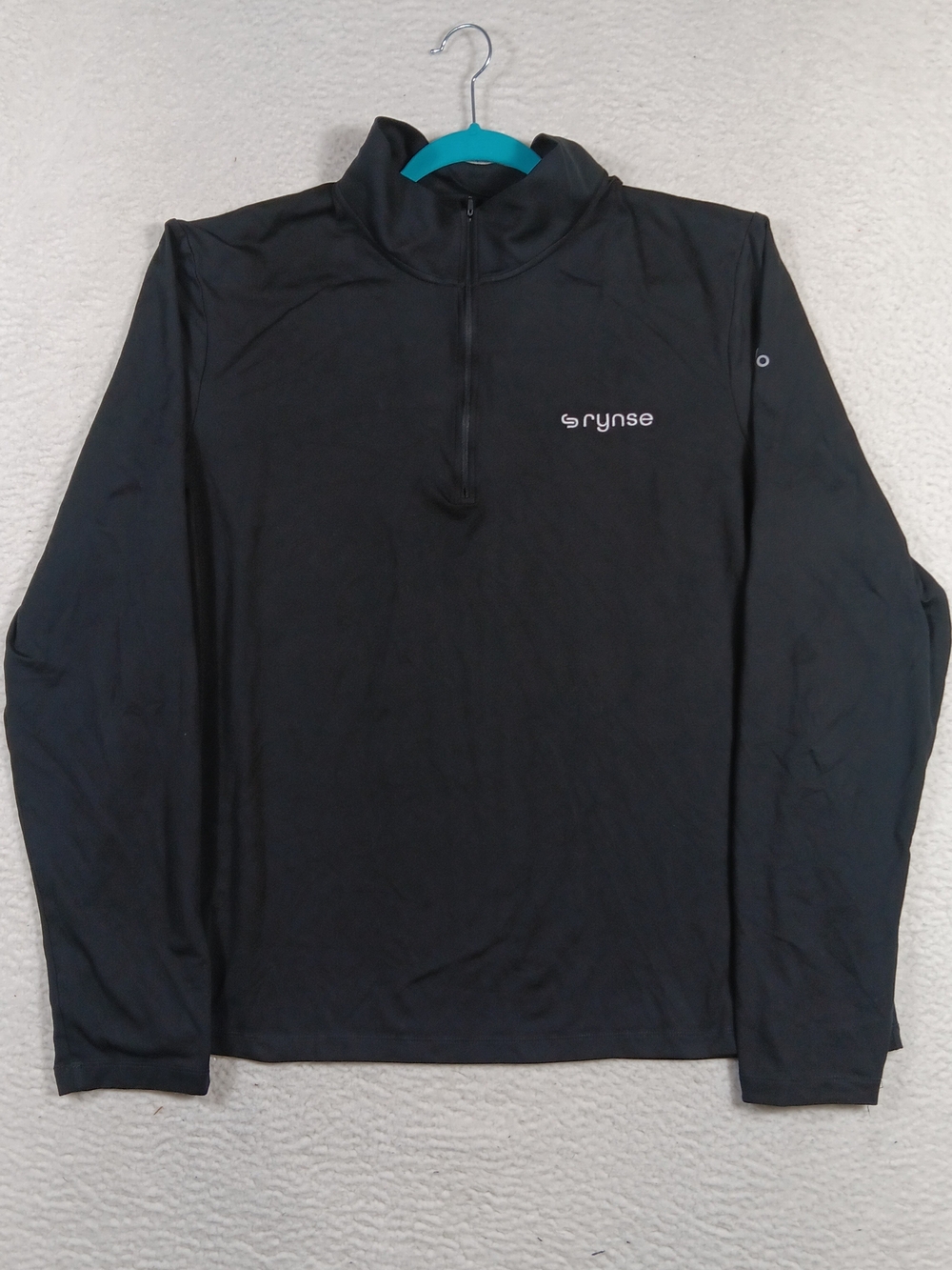 Alo Pullover Mens XL Black Conquer 1/4 Zip Reform Long Sleeve Performance